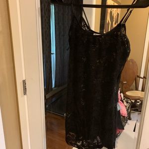 Mini black lace lingerie